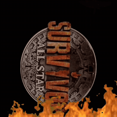 A Survivor All Star Logo With A Coin In The Background GIF