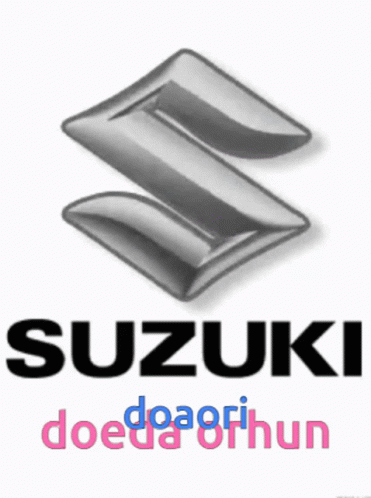 A Suzuki Logo With The Words Doeua Or Hun Underneath It GIF