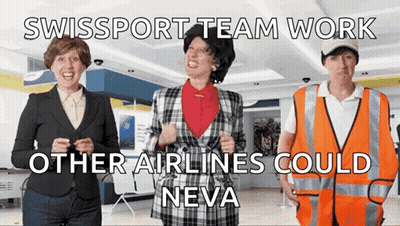 A Swissport Team Work Other Airlines Could Neva Advertisement GIF