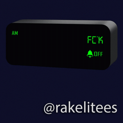A T-Shirt That Says Late Fck On The Front GIF