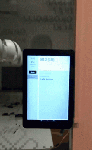 A Tablet With A Screen That Says 3:00 Pm On It GIF