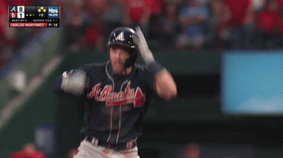 A Tbs Broadcast Of A Baseball Game With Carlos Martinez GIF