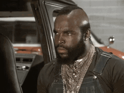 A Team Mr. T Staring  GIF