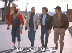 A Team Walking Ebi Bot Force GIF