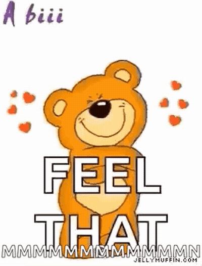 A Teddy Bear Is Holding Out Its Arms And Says `` A Big Hug From Me To You ! `` GIF