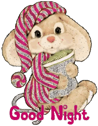 A Teddy Bear Wearing A Striped Hat And Scarf Is Holding A Book With The Words Good Night Below It Sticker