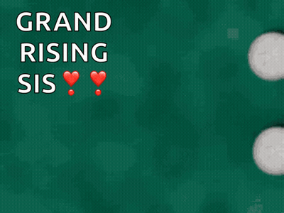 A Teddy Bear With A Speech Bubble That Says Grand Rising Sis GIF