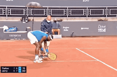 A Tennis Match Between Tiafoe And Jerry GIF