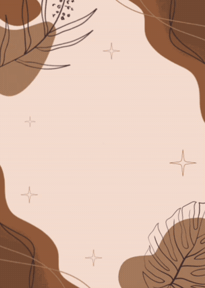 A Thank You Card With Stars And Leaves GIF