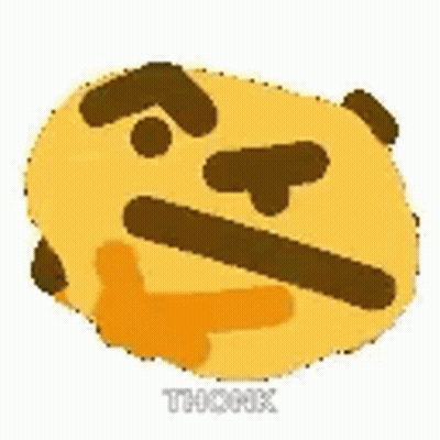 A Thinking Face With A Thumbs Up And A Thumbs Down . GIF