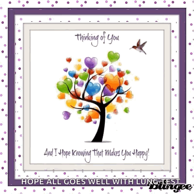 A Thinking Of You Card With A Tree Made Of Hearts GIF