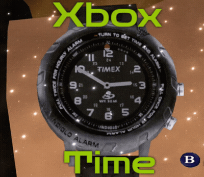 A Timex Watch Is Displayed On A Xbox Time Poster GIF