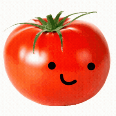 A Tomato With A Smile On Its Face GIF