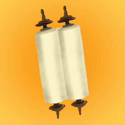 A Torah Scroll That Says Go Vote On It GIF