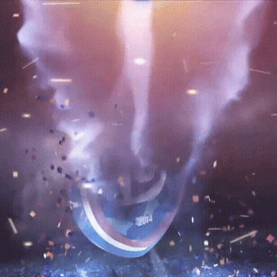 A Tornado With The Year 2014 In The Middle Of It GIF