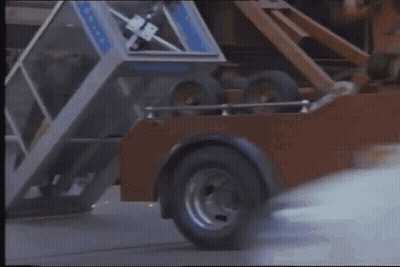 A Tow Truck With The Word Police On The Side GIF