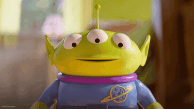 A Toy From The Movie Toy Story With The Disney Pixar Logo GIF