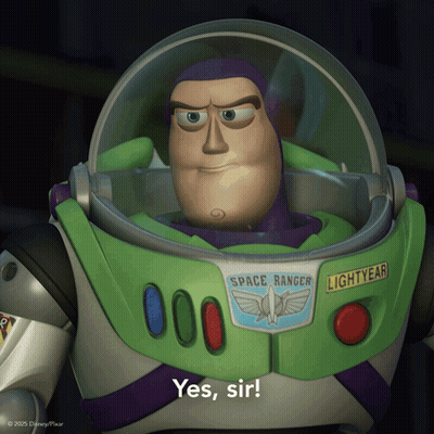 A Toy Story Character Says Yes Sir GIF
