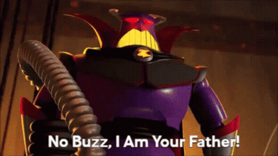 A Toy Story Robot Says No Buzz , I Am Your Father . GIF