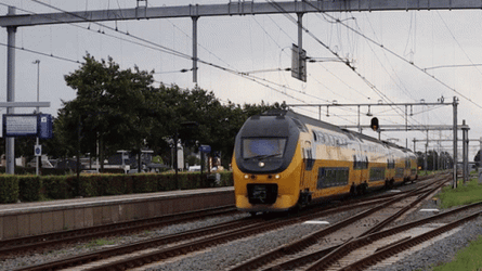 A Train Passing By GIF