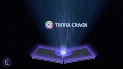 A Trivia Crack Advertisement With A Glowing Object GIF