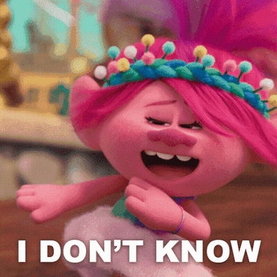 A Troll From The Movie Trolls Says I Don T Know GIF