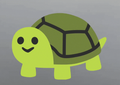 A Turtle With A Smile On Its Face GIF