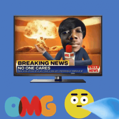 A Tv Screen Shows A Breaking News Story GIF
