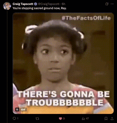 A Tweet From Craig Tapscott Shows A Young Boy With Headphones On His Head GIF