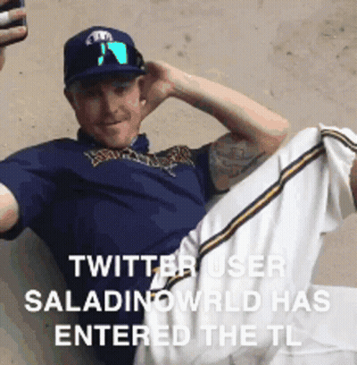A Twitter User Saladinoworld Has Entered The Tl With A Picture Of A Man Doing Exercises GIF