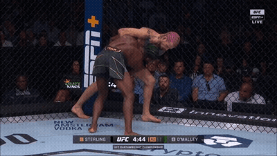 A Ufc Fight Is Being Shown On Espn GIF