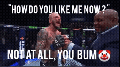 A Ufc Fighter Is Being Interviewed By A Reporter GIF