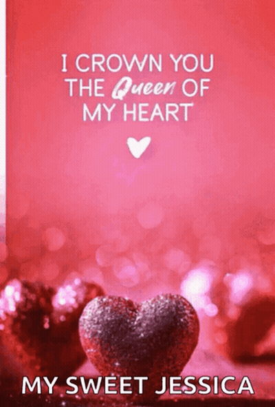 A Valentine 'S Day Card Says I Crown You The Queen Of My Heart GIF