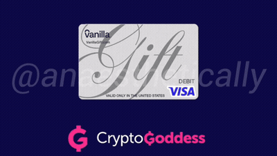 A Vanilla Gift Card With A Visa Logo GIF
