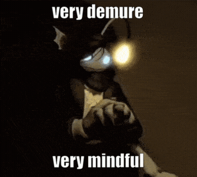 A Very Demure Very Mindful Meme With A Picture Of A Cartoon Character GIF