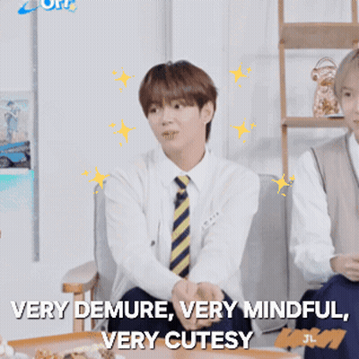 A Very Demure Very Mindful Very Cutesy Sticker GIF