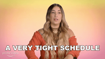 A Very Tight Schedule Melanie Posner GIF