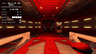 A Video Game Called Belly Of The Beast Has A Red Carpet GIF