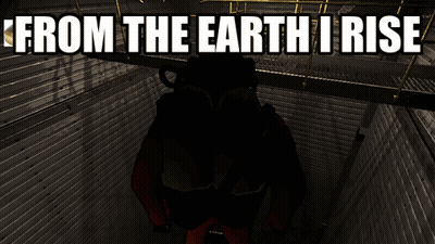 A Video Game Called From The Earth Rise Shows A Scuba Diver In A Dark Room GIF