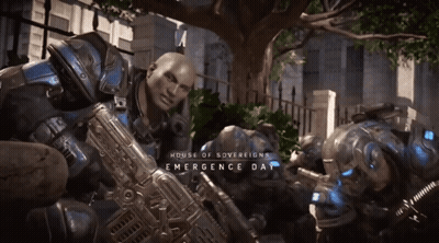 a video game called house of sovereigns emergence day is being played