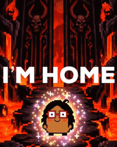 A Video Game Called I 'M Home With A Cartoon Character In The Middle GIF