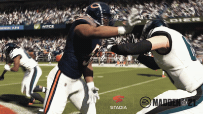 A Video Game Called Madden 21 Is Being Played GIF