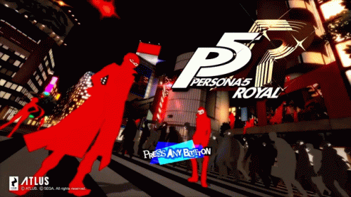 A Video Game Called Persona 5 Royal Is Being Played On A Computer GIF