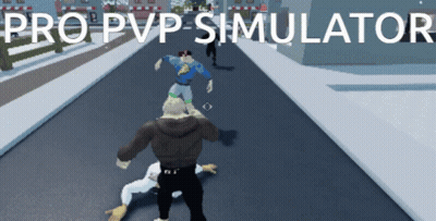 A Video Game Called Pro Pvp Simulator Is Being Played GIF