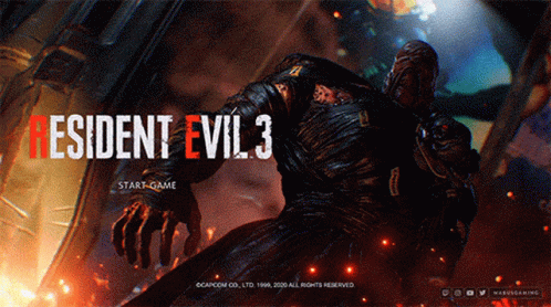 A Video Game Called Resident Evil 3 Starts GIF