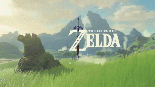 A Video Game Called The Legend Of Zelda Is Being Played GIF
