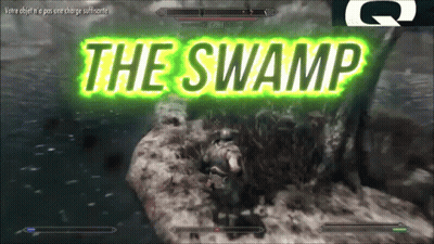 A Video Game Called The Swamp Is Being Played On A Computer Screen GIF