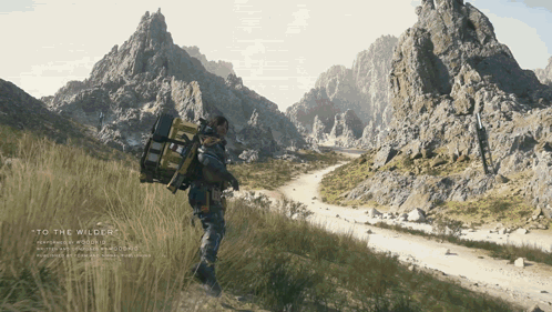 A Video Game Called To The Wilderness Is Being Played On A Screen GIF
