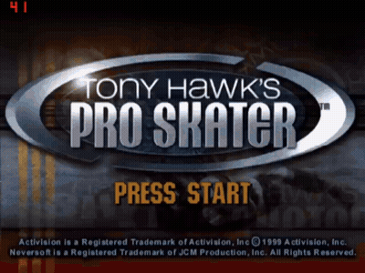 A Video Game Called Tony Hawk 'S Pro Skater Is Being Played On A Computer GIF