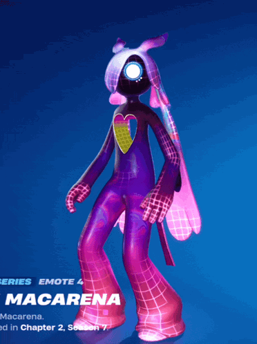 A Video Game Character Is Called Macarena And Is In Chapter 2 Season 7 GIF